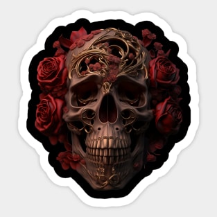 Skull & Roses Sticker